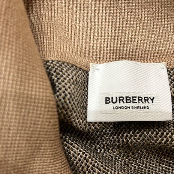 Burberry Vintage Check Wool Polo Shirt - Picture 3 of 3